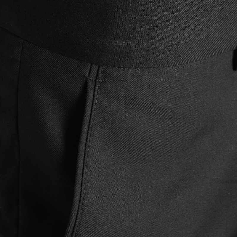 Invisible Elastic Waist Men's Trousers, Slim Straight-Leg Non-Iron Trousers, Business Formal Casual Suit Trousers - Image 3