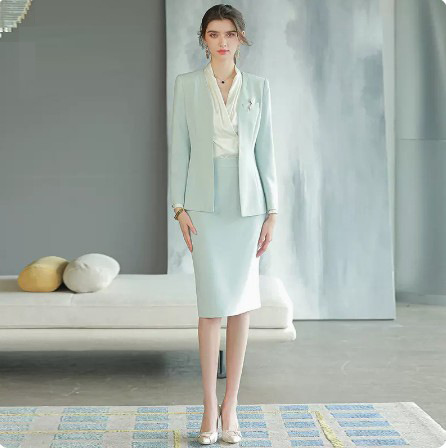 Spring and Autumn New Long-sleeved High-end Business Dress Women's Dress Suit for Host Business Dress Work Clothes Slimming Suit OL - Image 6