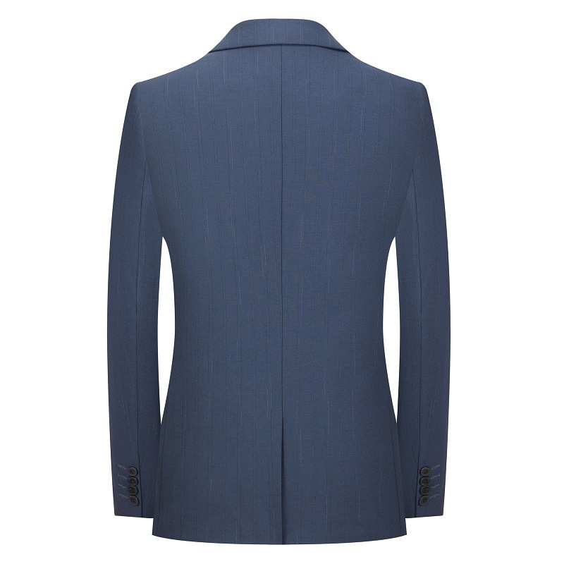 2026 Spring New Men's Three-Piece Suit with Slit in the Middle, Business Casual Professional Suit, White-Collar Suit for Men - Image 2