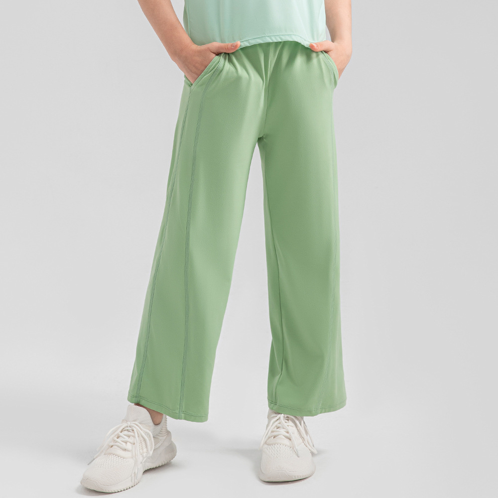 Breathing Series Girls' Loose Yoga Trousers Naked Fitness Trousers Quick-drying Breathable Sports Casual Trousers 33319 - Image 7