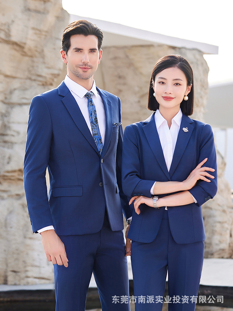 No-Iron Business Formal Suits, Unisex Shirts, Vests, and Suit Sets for Companies, Custom-Made Workwear, Slim Fit - Image 4