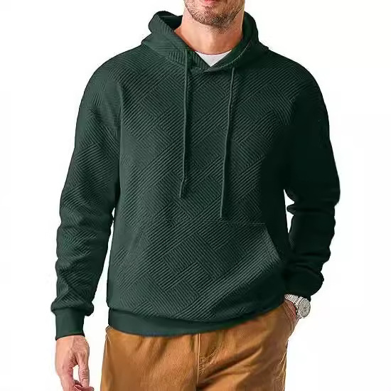 2024 Foreign Trade European and American Men's Wear Hoodie Baby Velvet Casual Pullover Hoodie - Image 7