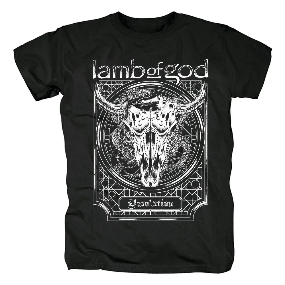 Lamb of God Heavy Mental Band T-shirt Mens Cotton Tshirt Su - Image 14