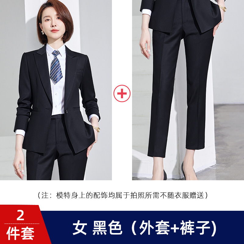 Suit suit Men's and Women's Business Dress Teachers 4S Shop Business Wear Work Clothes Vest Work Wear Thin Suit Jacket - Image 16