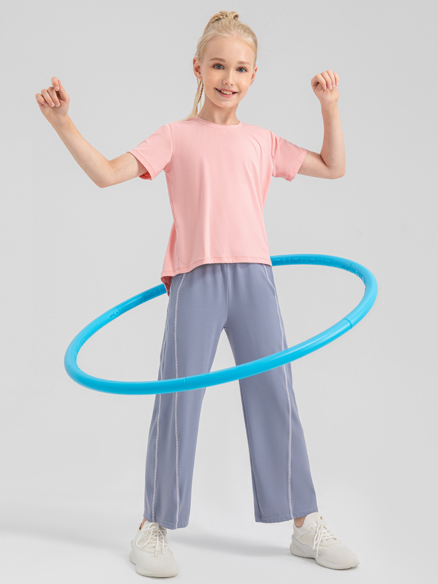 Breathing Series Girls' Loose Yoga Trousers Naked Fitness Trousers Quick-drying Breathable Sports Casual Trousers 33319 - Image 5