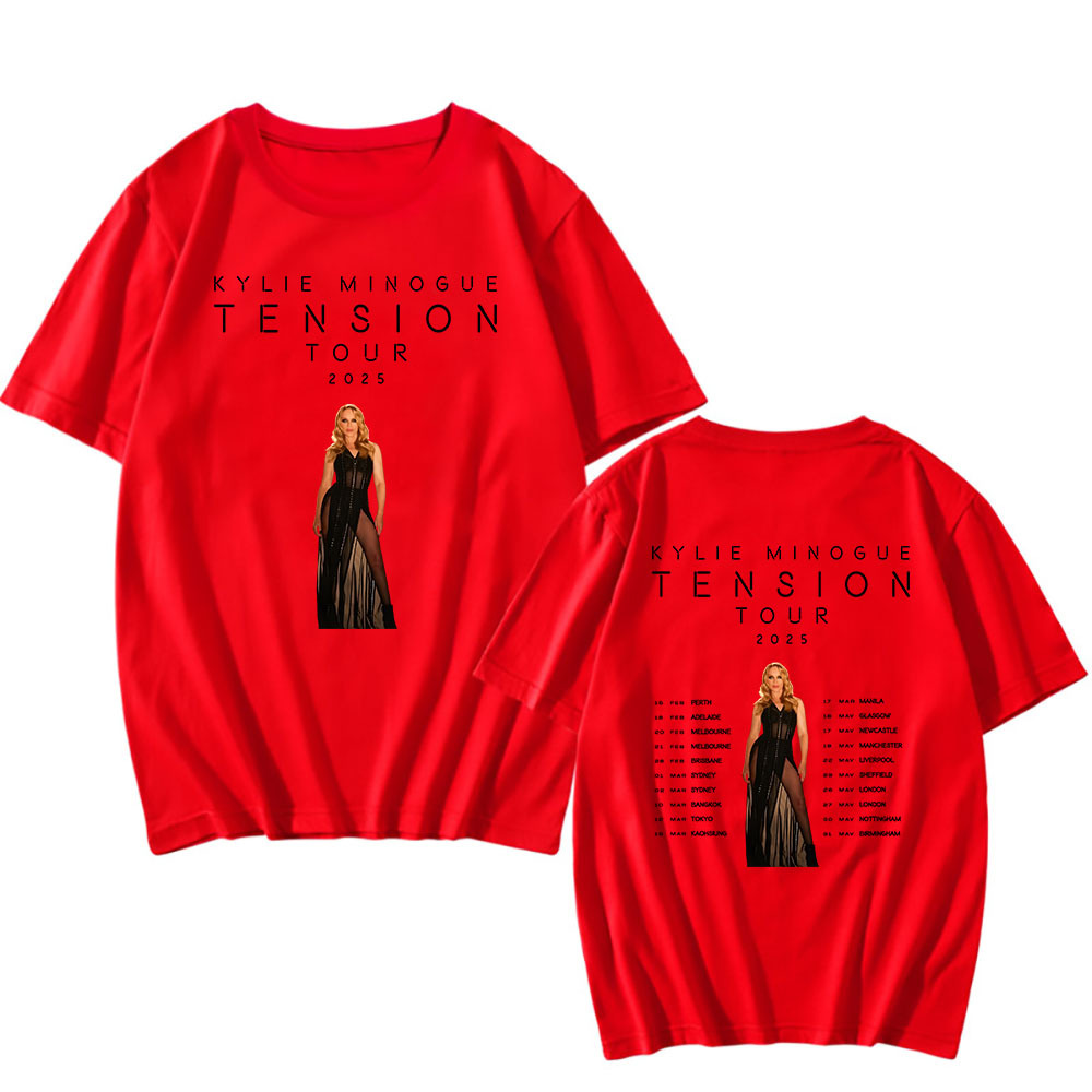 Famous Singer Print Tshirt Kylie Minogue Tension Tour 2025 t - Image 9