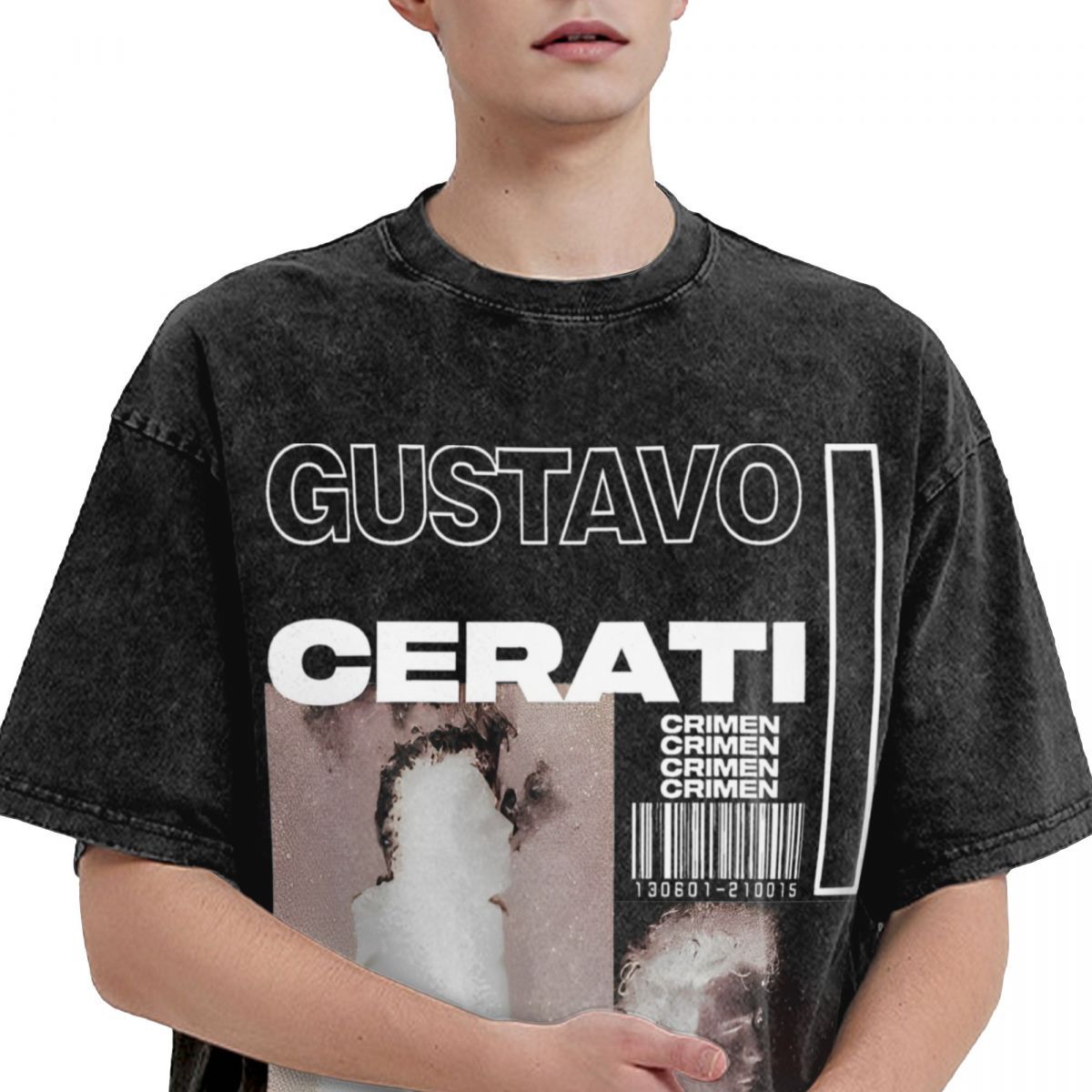 Gustavo Cerati Music Singer Apparel Washed t Shirt for Men W - Image 4