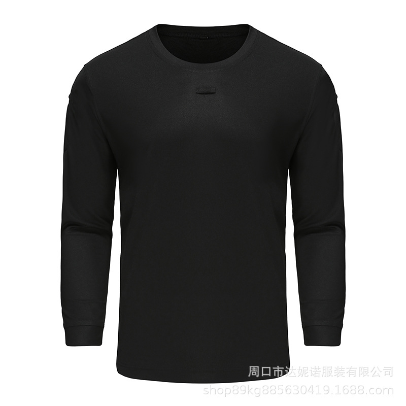 Special Forces Tactical T-shirt Long-sleeved Army Fan T-shirt Round Neck Loose Elastic Spring and Autumn T-shirt Training Quick-drying Long-sleeved Men - Image 4