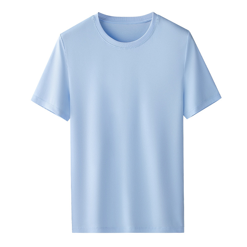 S-6XL plus size Cotton Short-sleeved White Small T-shirt Round Neck Tshirt Children's Wear Xinjiang Long-staple Cotton Casual Top - Image 5