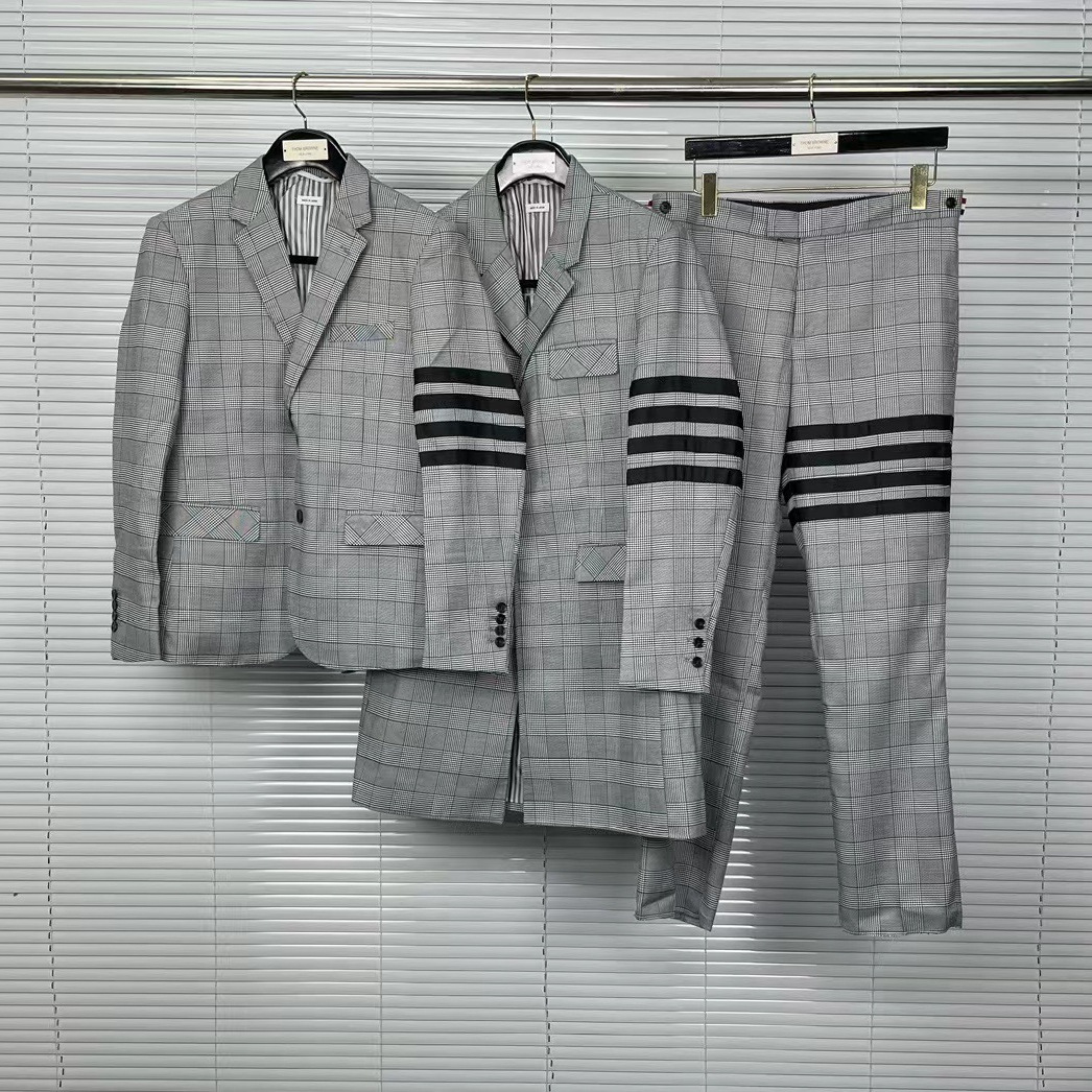 Factory Direct TB suit men's and women's couple's suit jacket long suit four bars casual business wear business