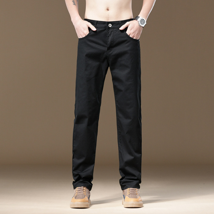New Straight Loose Men's Trousers Spring and Summer Trousers Men's Light Business Casual Trousers Men's P361 - Image 8