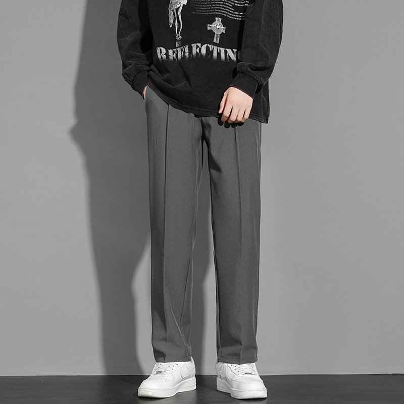 Men's Dress Pants, Men's Nine-Point Business Casual Formal Trousers, High-End Gray Spring and Summer Men's Long Pants - Image 6