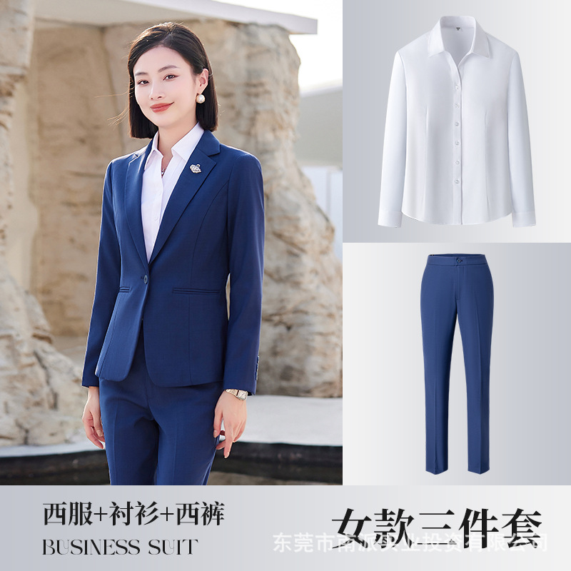 No-Iron Business Formal Suits, Unisex Shirts, Vests, and Suit Sets for Companies, Custom-Made Workwear, Slim Fit - Image 28