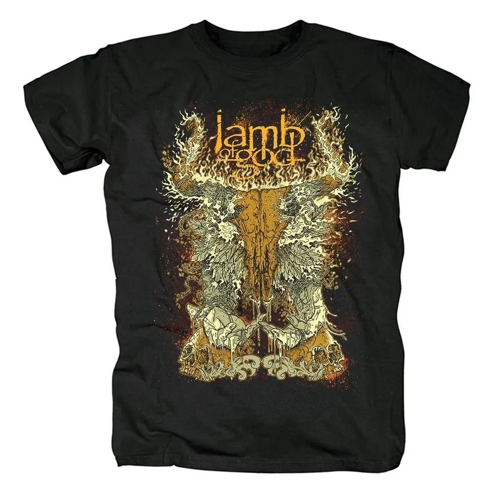 Lamb of God Heavy Mental Band T-shirt Mens Cotton Tshirt Su - Image 18