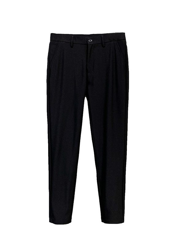 Korean Style Small Western Trousers Men's Autumn and Winter Business Slim-fit Straight Ankle-length Pants 2024 New Arrival Light Luxury Suit Trousers - Image 5