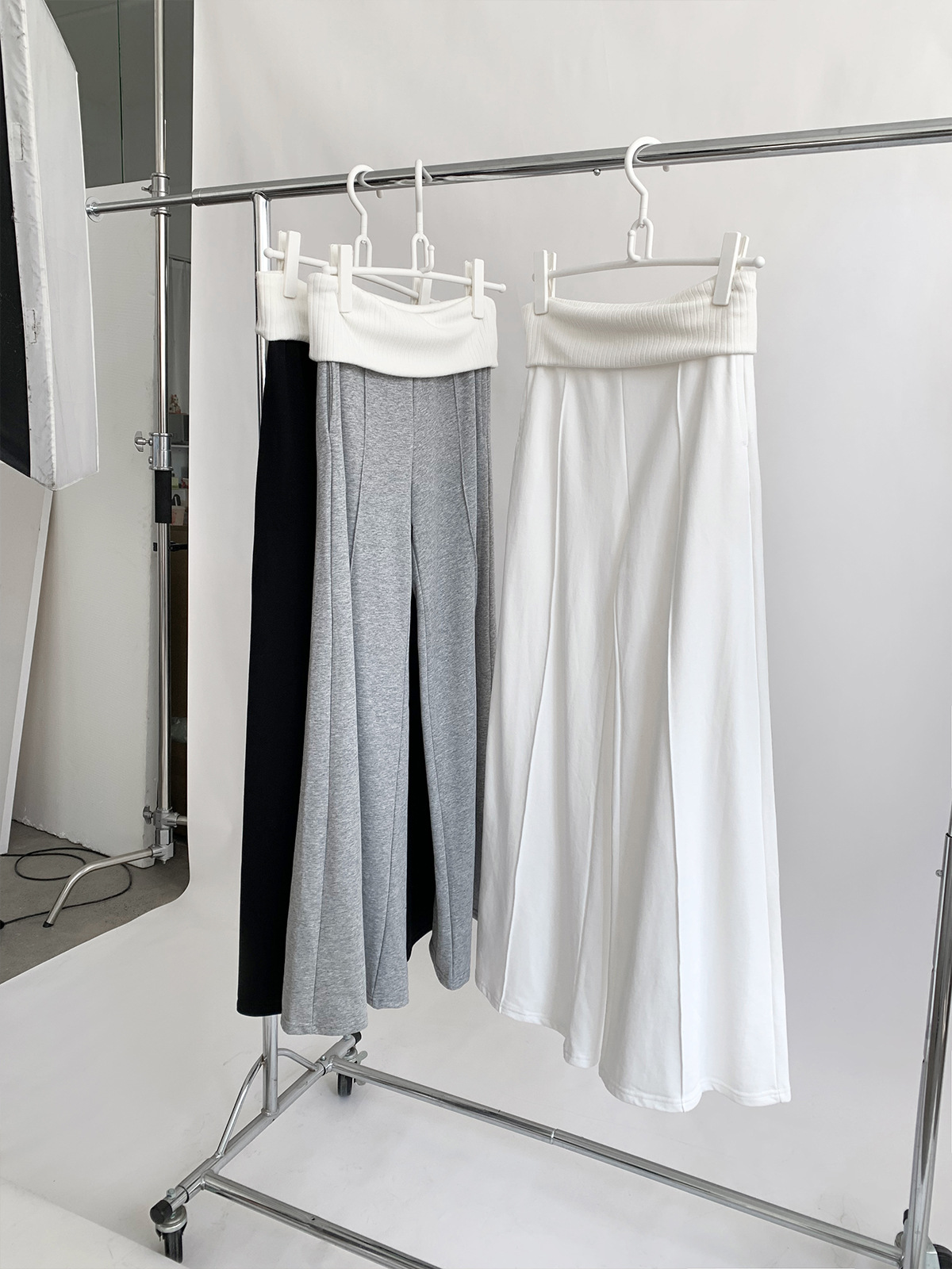 Dorothy Apparel Korean Lazy Cool Turn-Up Patchwork Wide-Leg Pants for Women Versatile Draped Floor-Length Casual Trousers - Image 5