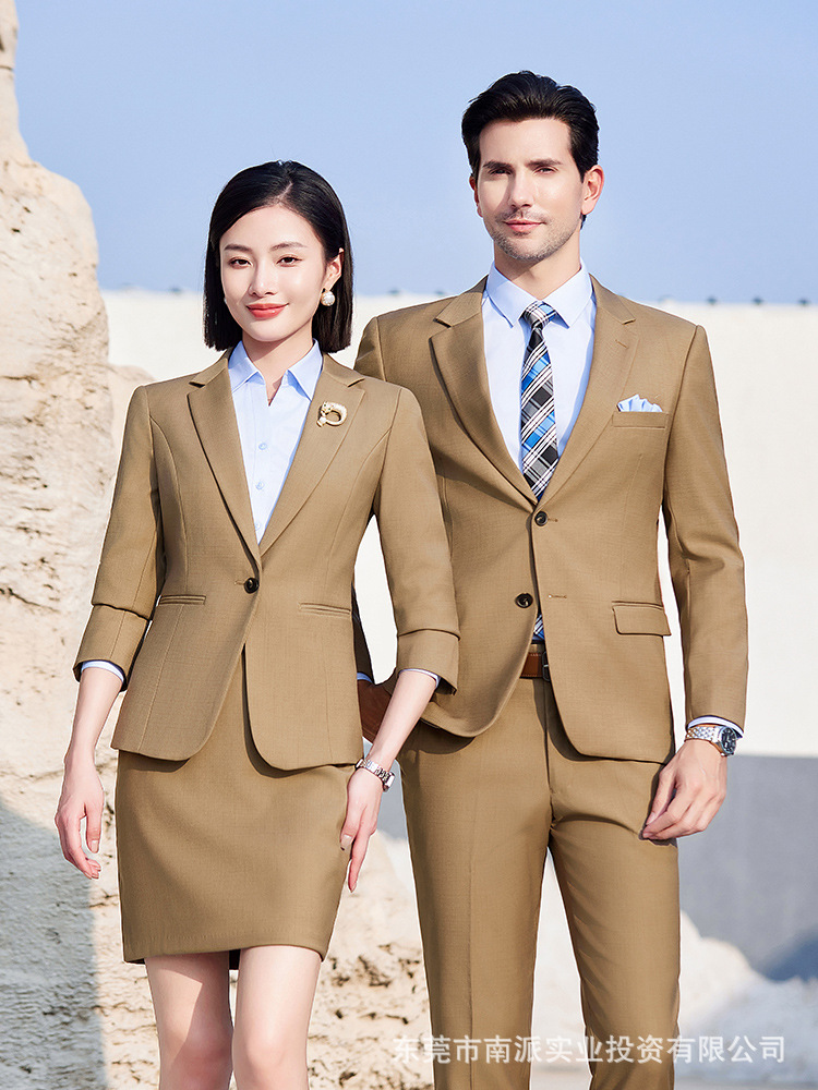 No-Iron Business Formal Suits, Unisex Shirts, Vests, and Suit Sets for Companies, Custom-Made Workwear, Slim Fit - Image 5