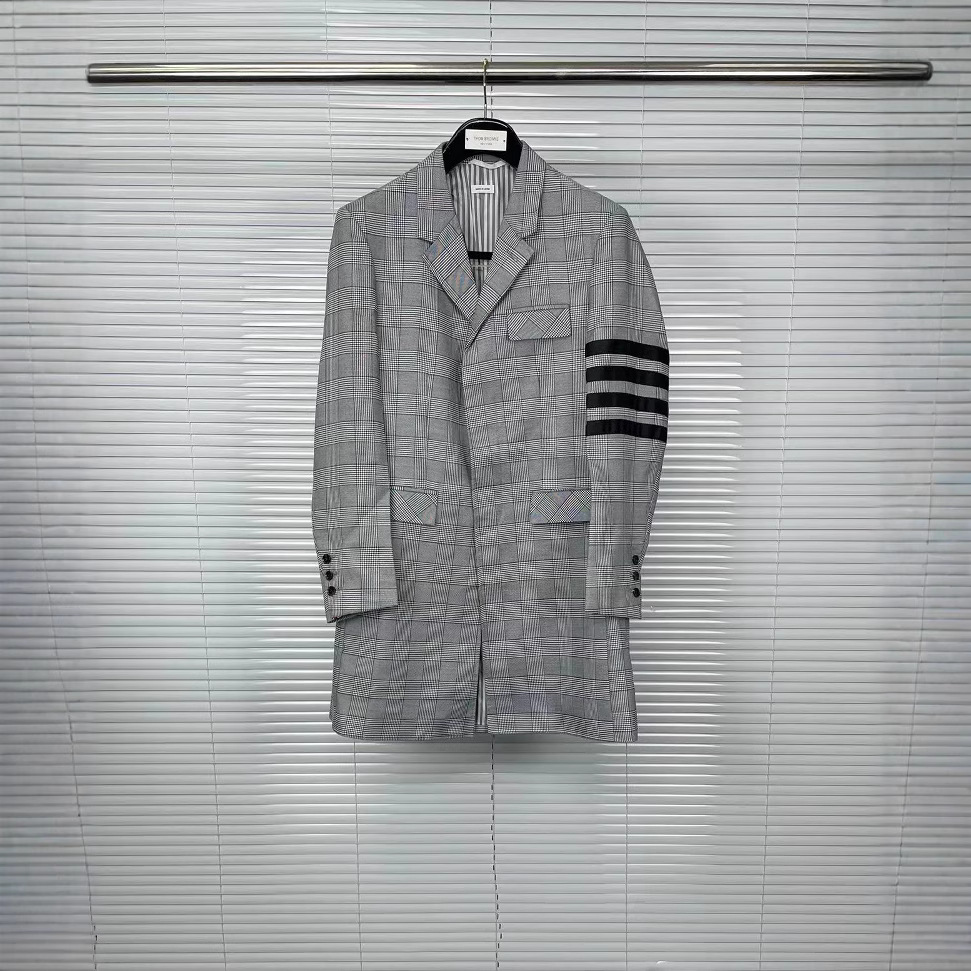 Factory Direct TB suit men's and women's couple's suit jacket long suit four bars casual business wear business - Image 3