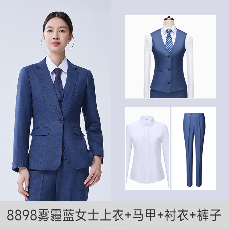 BYD Sales Department Haze Blue Suit suit Work Clothes Dynasty Net 4S Store Work Suit for Men and Women Same Autumn - Image 7