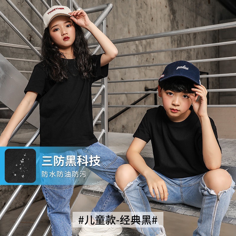 S-6XL plus size Cotton Short-sleeved White Small T-shirt Round Neck Tshirt Children's Wear Xinjiang Long-staple Cotton Casual Top - Image 6