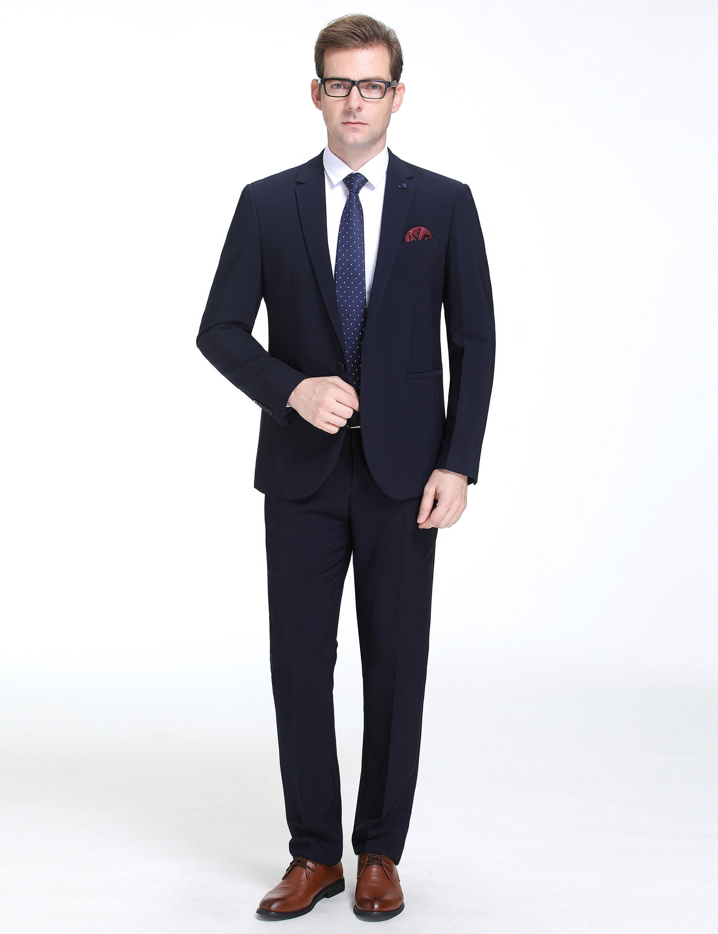 Suit Suit Men's Autumn and Winter Groom's Dress Korean Style Slim Business Formal Wedding Suit Men's Professional Suit - Image 4