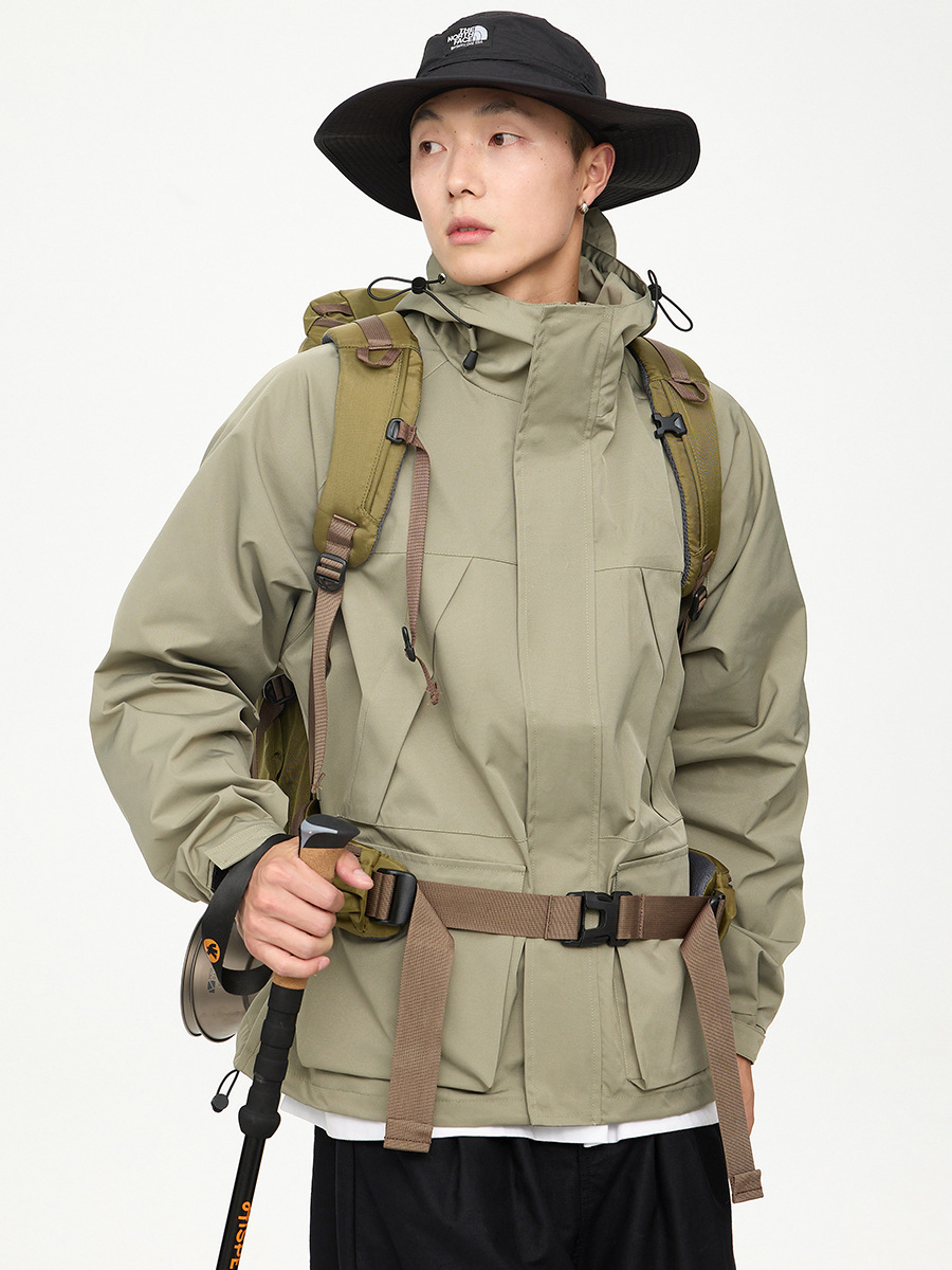 Rumen Jacket Spring and Autumn Outdoor Jacket Men's Detachable Three-In-One Windproof Waterproof Coldproof Jacket Men's - Image 3