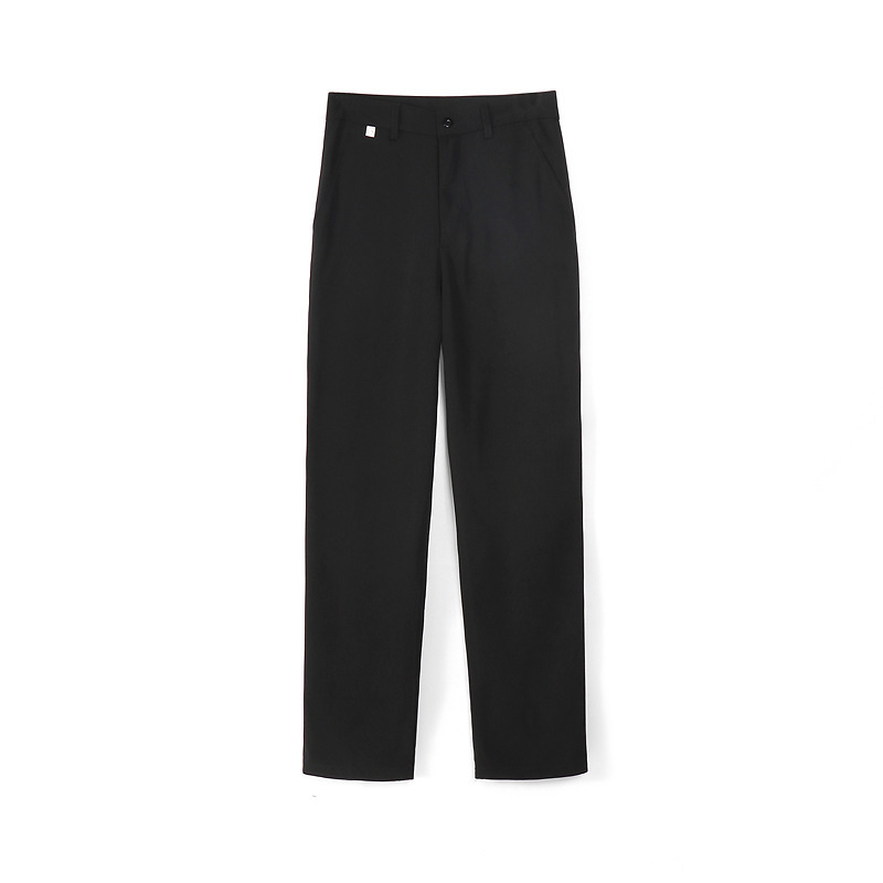 Factory Direct Sales Special Price Men's and Women's Plaid Trousers High-Waisted Student Trousers Evening Matte Gray Small Grids Olive Grids Class Uniform - Image 5
