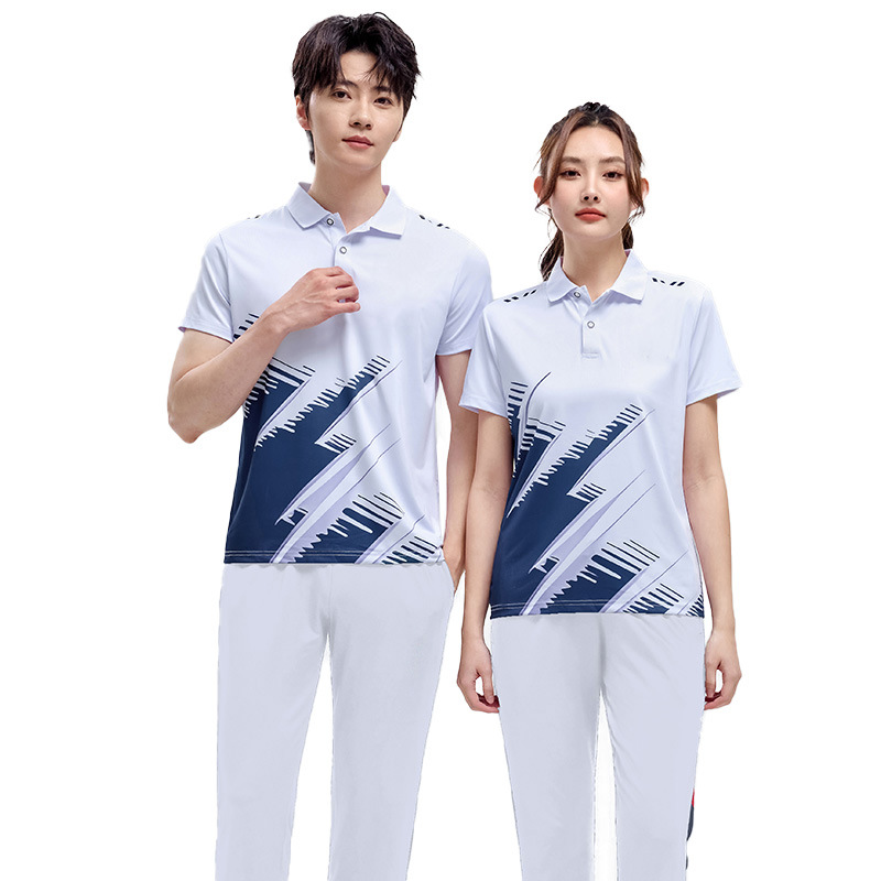 Sportswear suit Men's and Women's Summer Thin Quick-drying Short-sleeved Trousers Couple's Class Clothes plus size Group Aerobics Clothing - Image 5