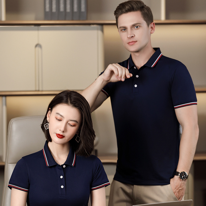 2025 New Summer Workwear T-Shirts with Logo Printing, Corporate Culture Polo Shirts, Work Clothes, Embroidered Uniforms - Image 3