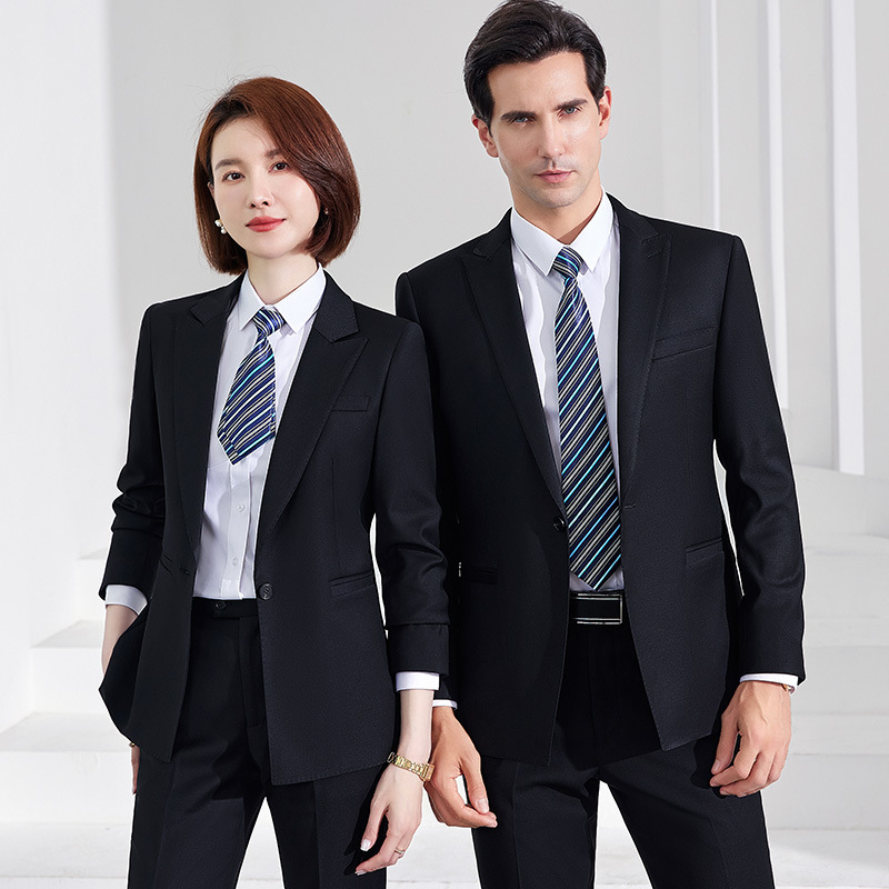 Suit suit Men's and Women's Business Dress Teachers 4S Shop Business Wear Work Clothes Vest Work Wear Thin Suit Jacket - Image 4