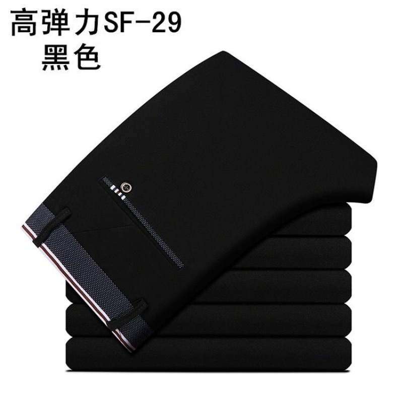 Suit Trousers 2024 Men's Trousers Summer Business High Elastic Anti-Wrinkle Thin Trousers Men's Straight Casual Suit Trousers Men - Image 6
