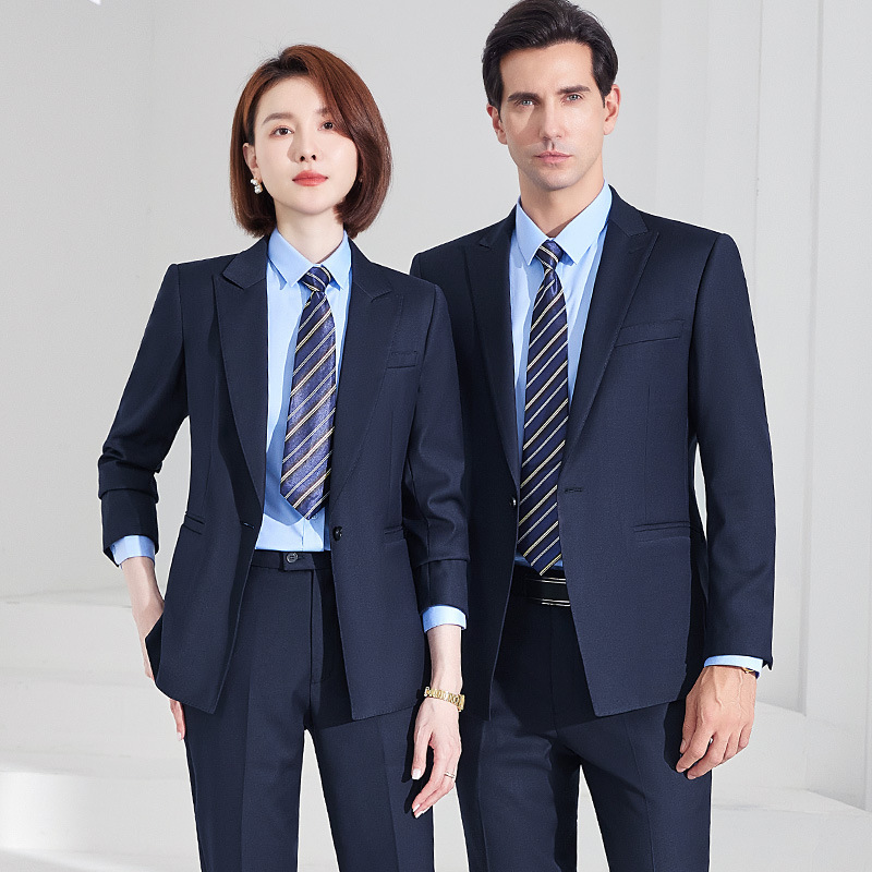 Suit suit Men's and Women's Business Dress Teachers 4S Shop Business Wear Work Clothes Vest Work Wear Thin Suit Jacket - Image 2