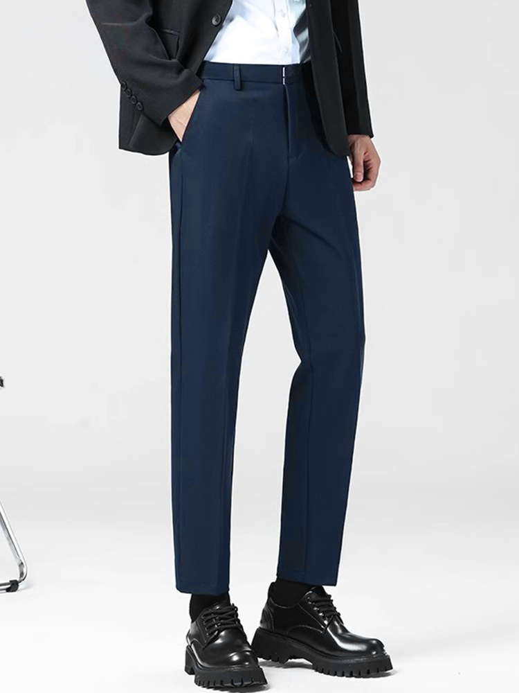 2025 Autumn New Men's Slim Straight Business Dress Pants Versatile Casual Suit Trousers Trend - Image 4