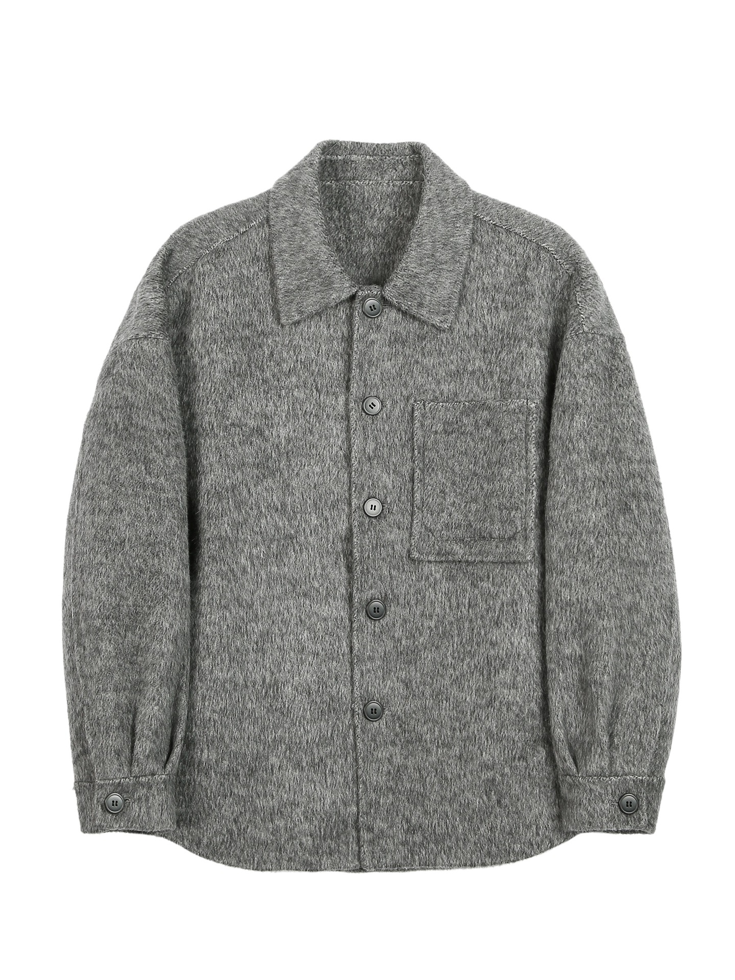 High Luxury Series Autumn and Winter Lazy Casual Light Mature Warm Jacket Coat Double-Sided Wool Wool Commuter Short Coat for Men - Image 5
