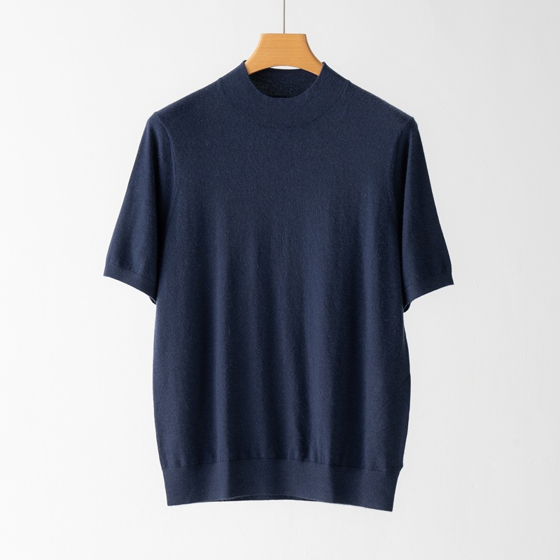 Fine-Spun Pure Velvet Sweater 2025 Autumn and Winter New Men's Half Turtleneck Quarter-Sleeve Bottoming Shirt Middle-Aged Business Casual Sweater - Image 8
