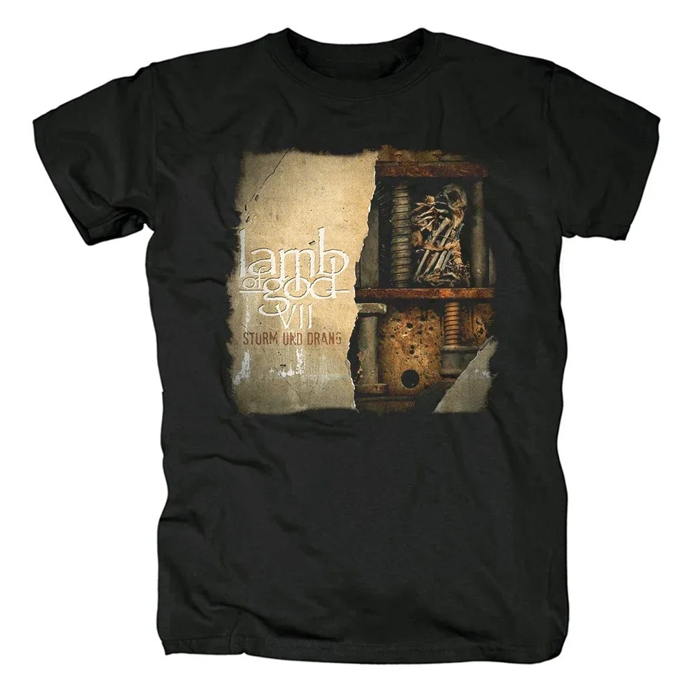 Lamb of God Heavy Mental Band T-shirt Mens Cotton Tshirt Su - Image 17