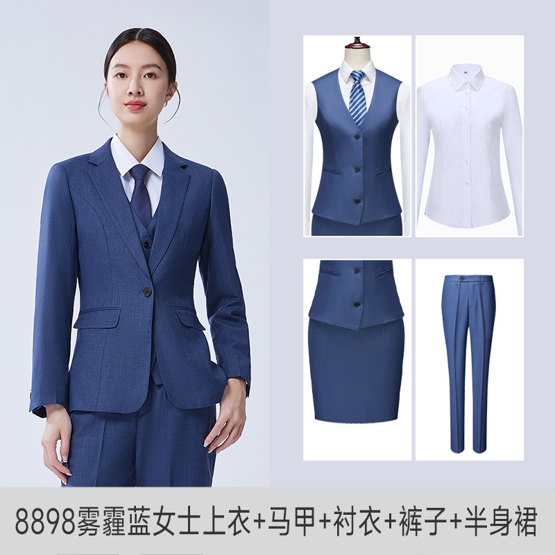 BYD Sales Department Haze Blue Suit suit Work Clothes Dynasty Net 4S Store Work Suit for Men and Women Same Autumn - Image 26