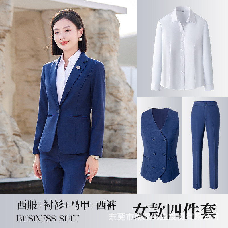 No-Iron Business Formal Suits, Unisex Shirts, Vests, and Suit Sets for Companies, Custom-Made Workwear, Slim Fit - Image 29