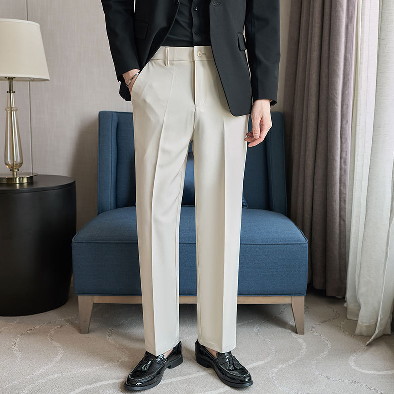 2025 Loose-Fitting Drapey Men's Straight-Leg Dress Pants Versatile Business Youth Men's Dress Pants Long Pants - Image 11