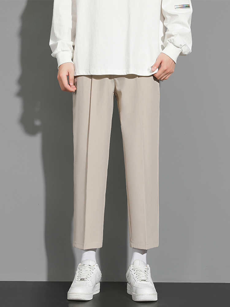 Men's Dress Pants, Men's Nine-Point Business Casual Formal Trousers, High-End Gray Spring and Summer Men's Long Pants - Image 3