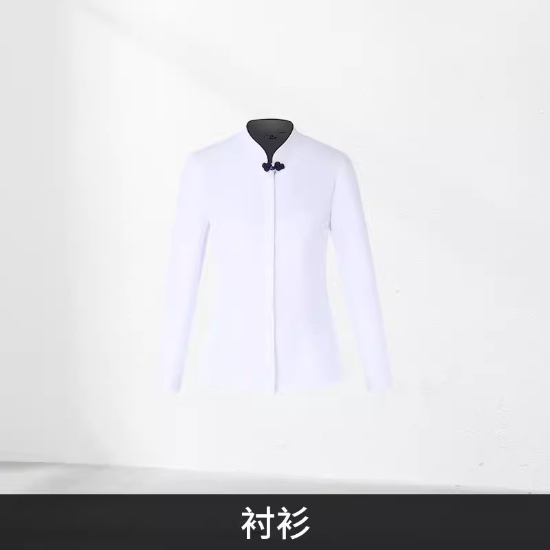 Chinese retro professional suit women's suit formal wear Hotel manager Front desk reception sales department jewelry shop overalls - Image 10