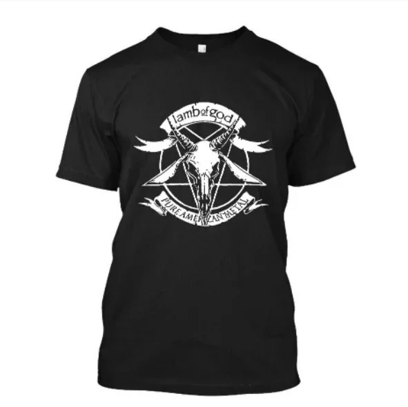 Lamb of God Heavy Mental Band T-shirt Mens Cotton Tshirt Su - Image 4