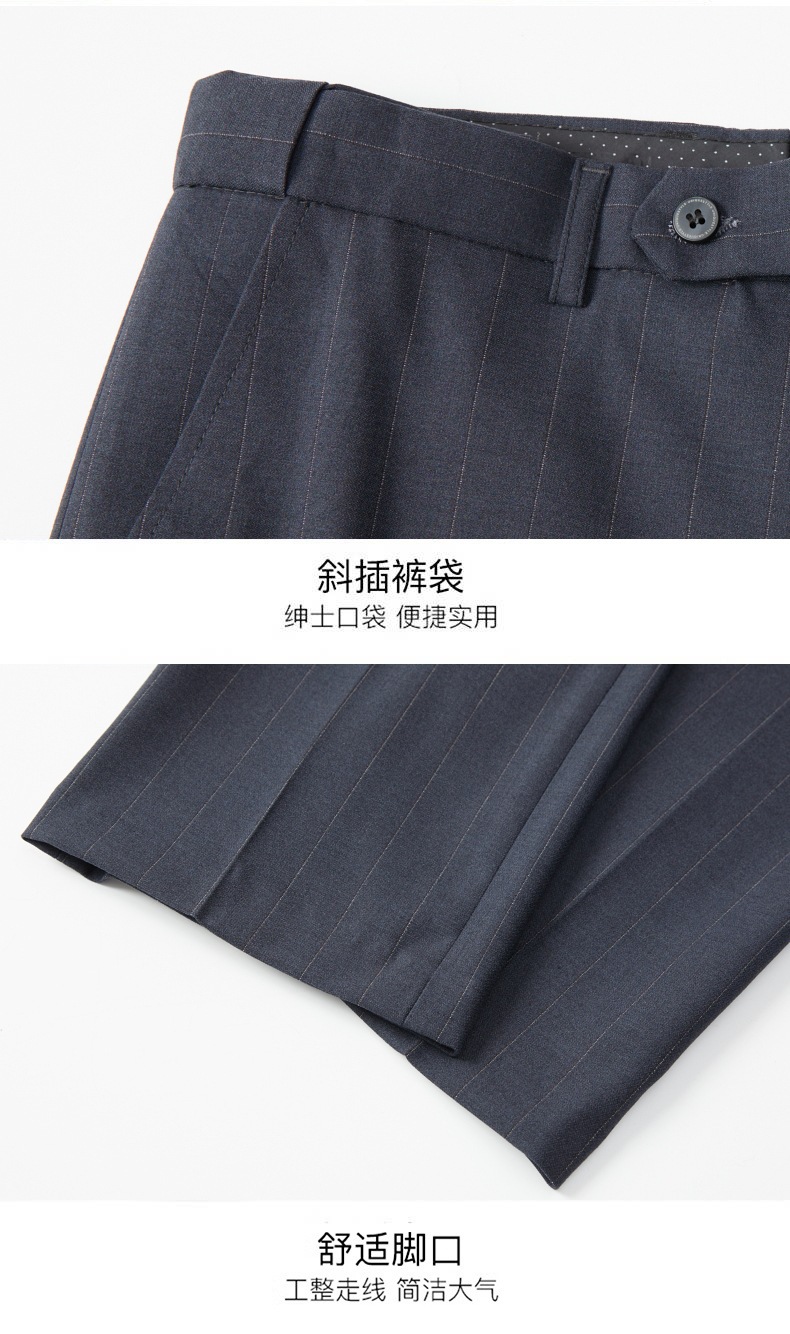 2026 Spring New Men's Three-Piece Suit with Slit in the Middle, Business Casual Professional Suit, White-Collar Suit for Men - Image 5