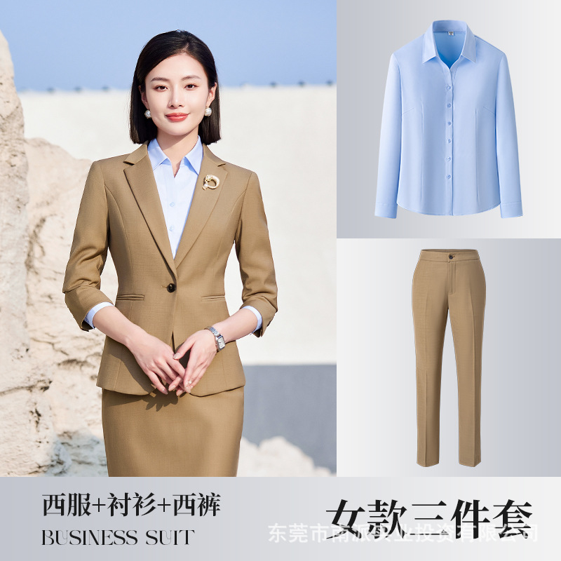 No-Iron Business Formal Suits, Unisex Shirts, Vests, and Suit Sets for Companies, Custom-Made Workwear, Slim Fit - Image 22