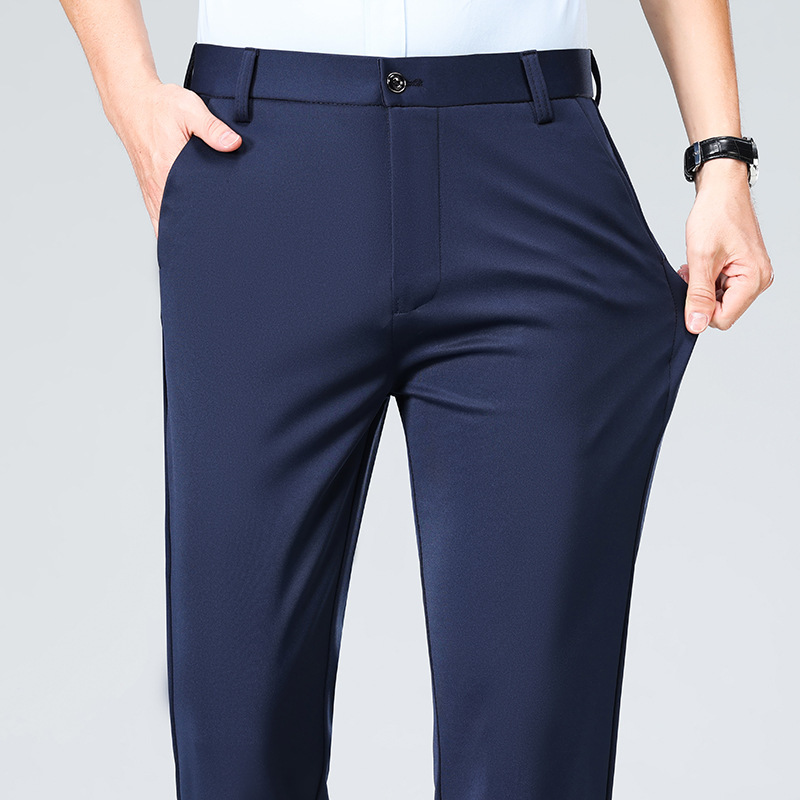 Summer Thin Casual Trousers, Business Men's Trousers, Middle-Aged Dad Casual Trousers - Image 6