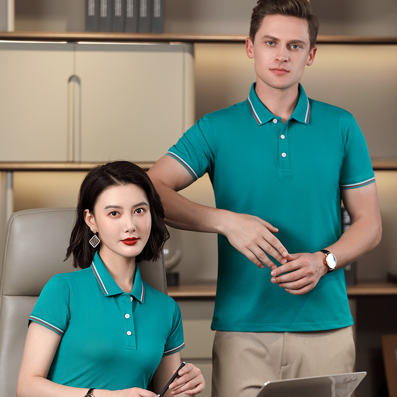 2025 New Summer Workwear T-Shirts with Logo Printing, Corporate Culture Polo Shirts, Work Clothes, Embroidered Uniforms - Image 4