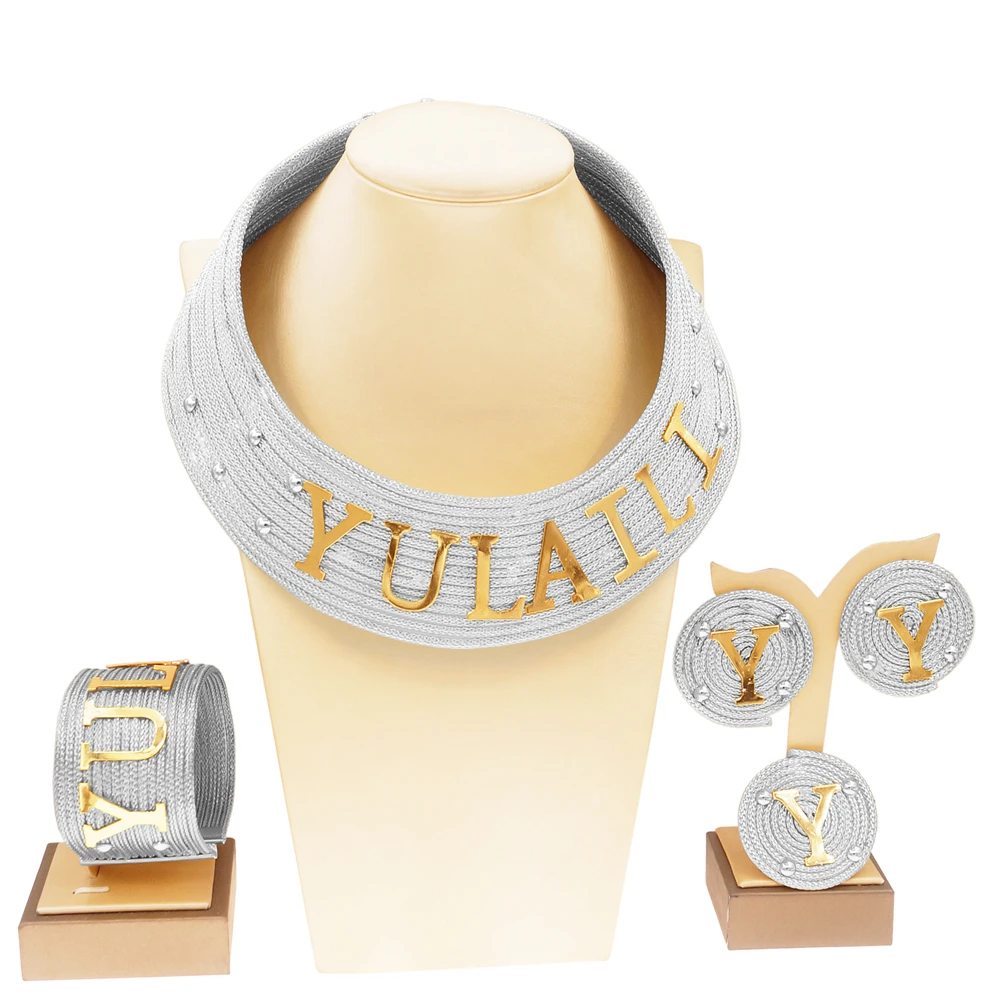 Yulaili Fashion Italian jewelry Set Exquisite Gift box Gold plated copper ring high-end atmospheric ladies wedding anniversary g - Image 8